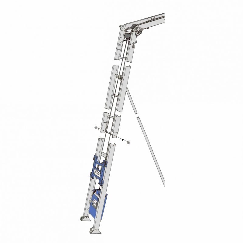 Electropalane - Elevator materiale constructii GEDA 200 STANDARD complet echipat, H=13,5m
