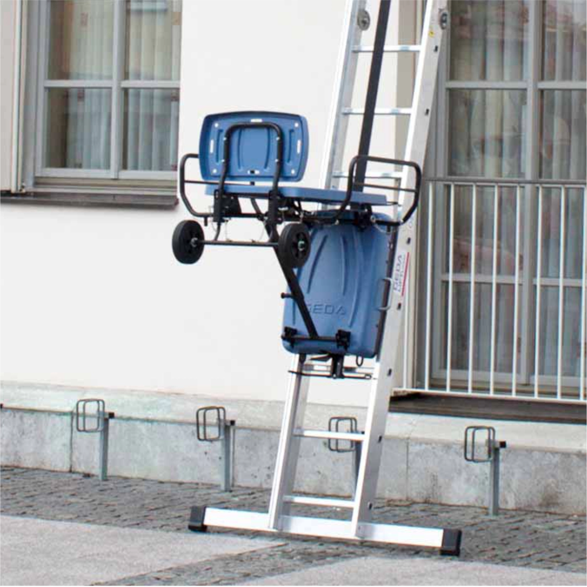 Elevator materiale constructii GEDA BatteryLadderLift complet echipat, H=10m [3]