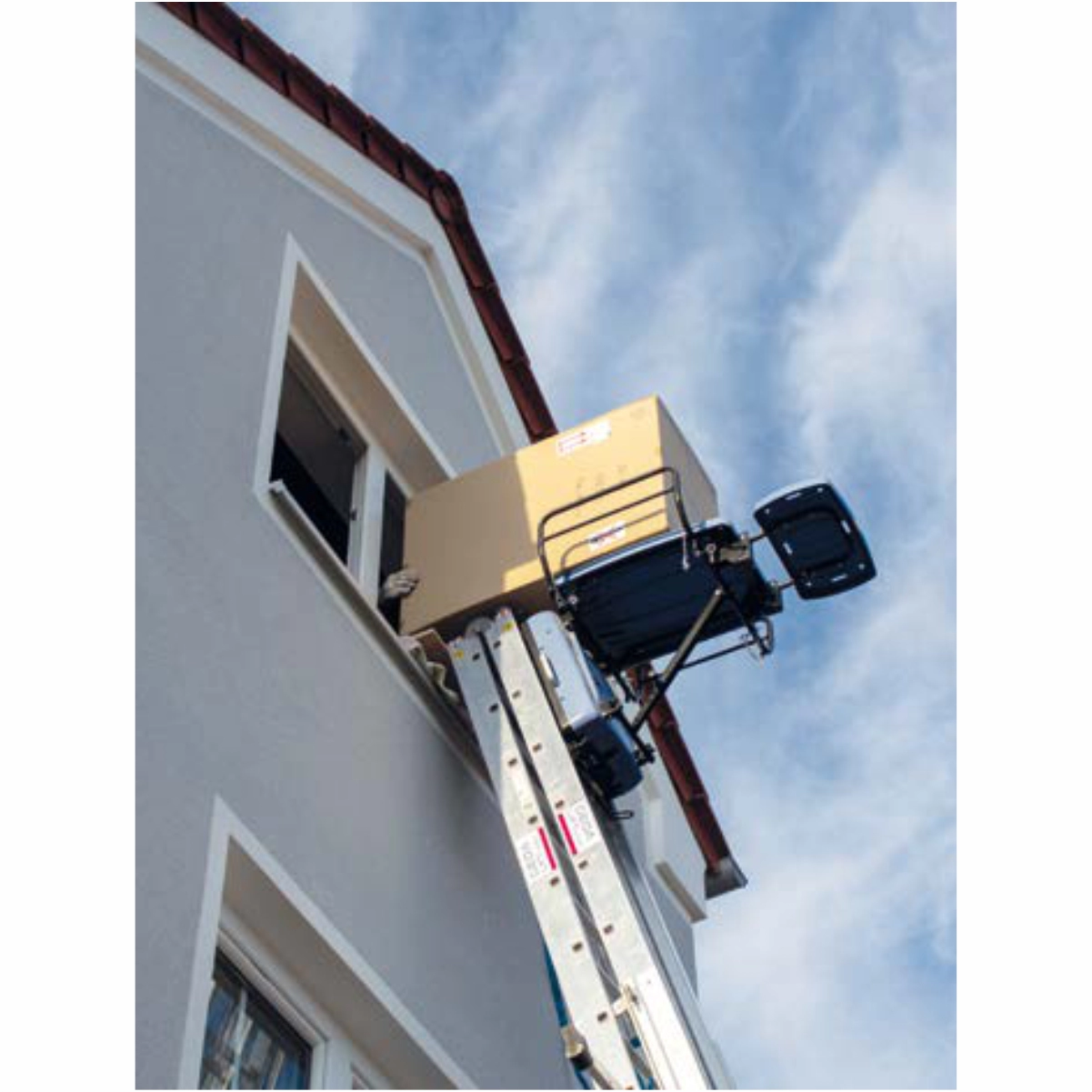 Elevator materiale constructii GEDA BatteryLadderLift complet echipat, H=10m [8]
