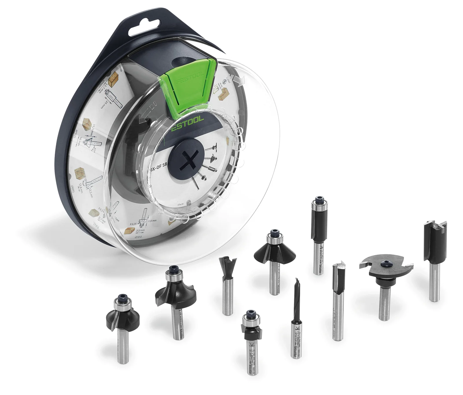 Accesorii frezare profile - Festool Cutite de freza pentru masina de frezat muchii/profile Box-OF HW S8 Mix