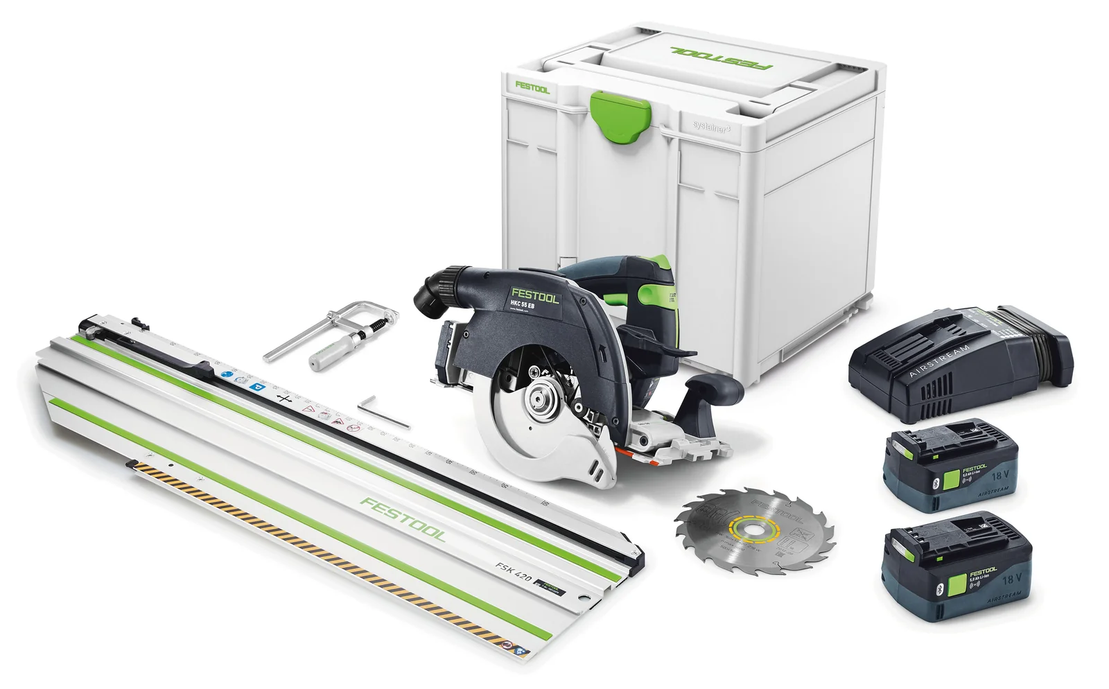 Festool Ferăstraie circulare manuale cu acumulatori HKC 55 5,0 EBI-Set-FSK 420
