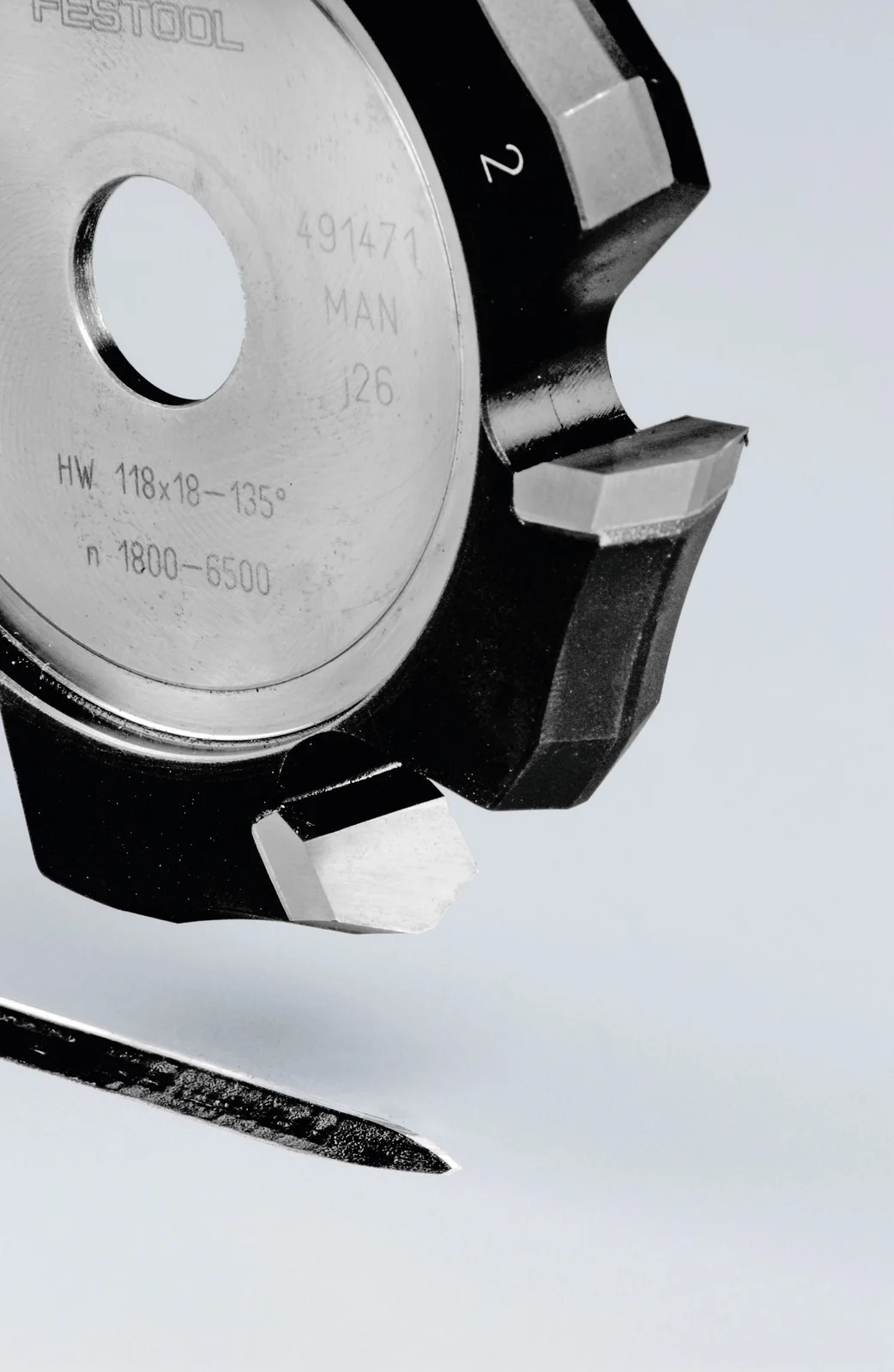 Festool Freză de canelat in forma de V HW 118x18-135°/Alu