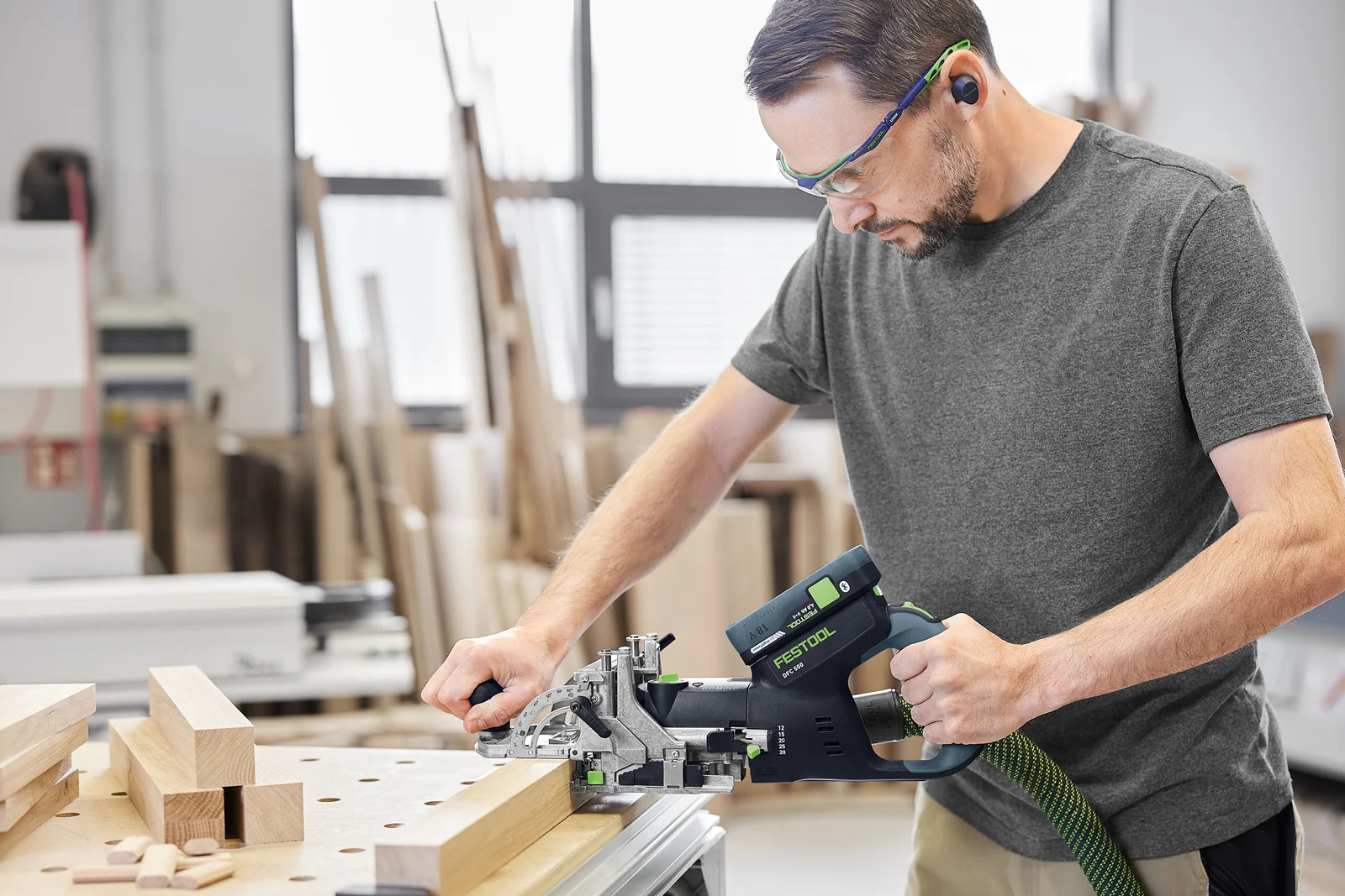 Festool Masina pentru imbinari in lemn cu acumulator DOMINO DFC 500 E-Basic [3]