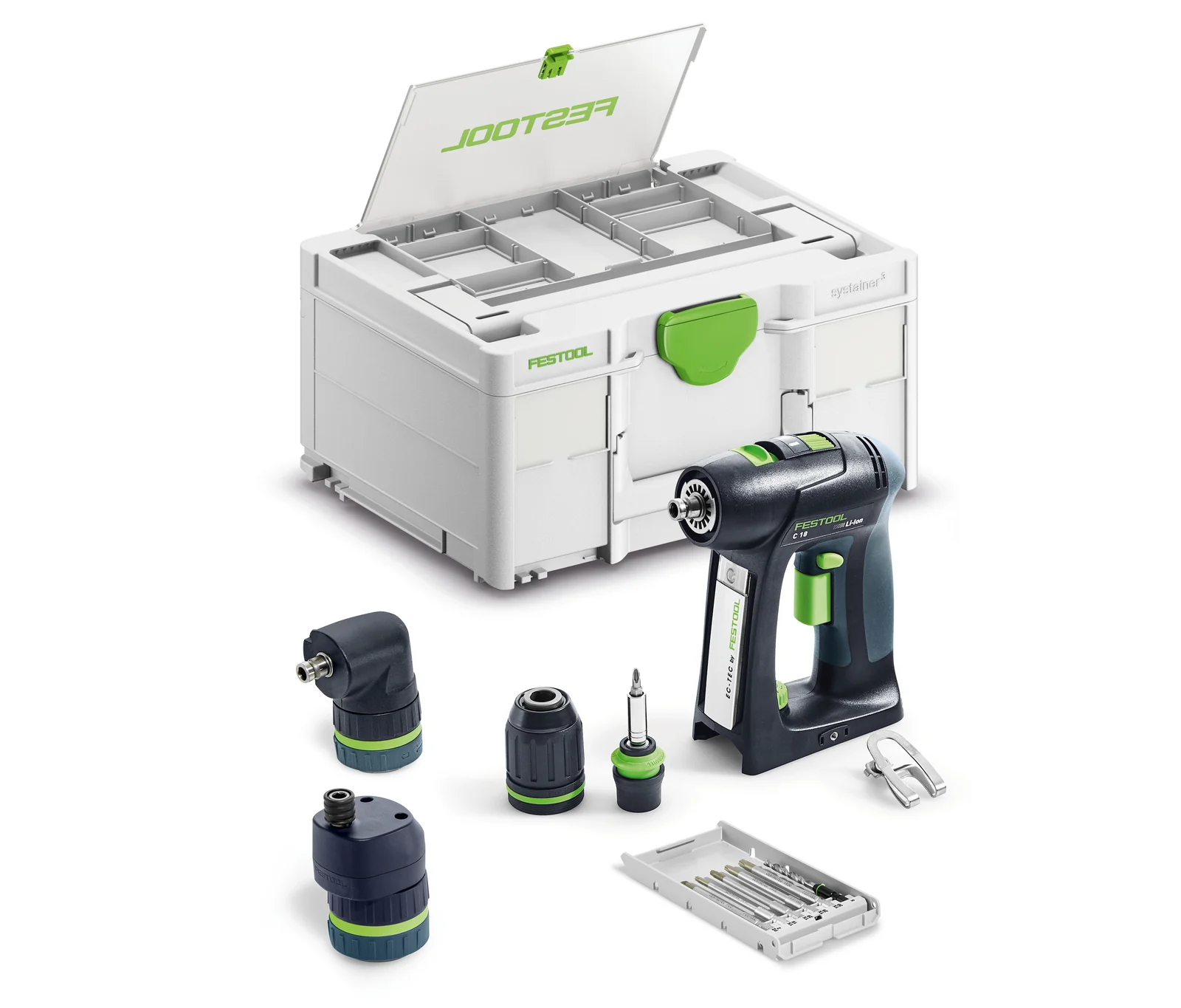 Festool Masini de gaurit si insurubat cu acumulatori C 18 Basic-Set