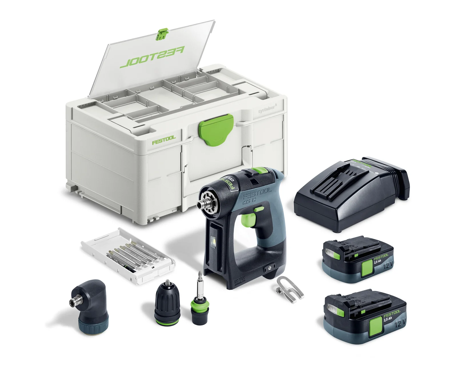 Festool Masini de gaurit si insurubat cu acumulatori CXS 12 2,5-Set