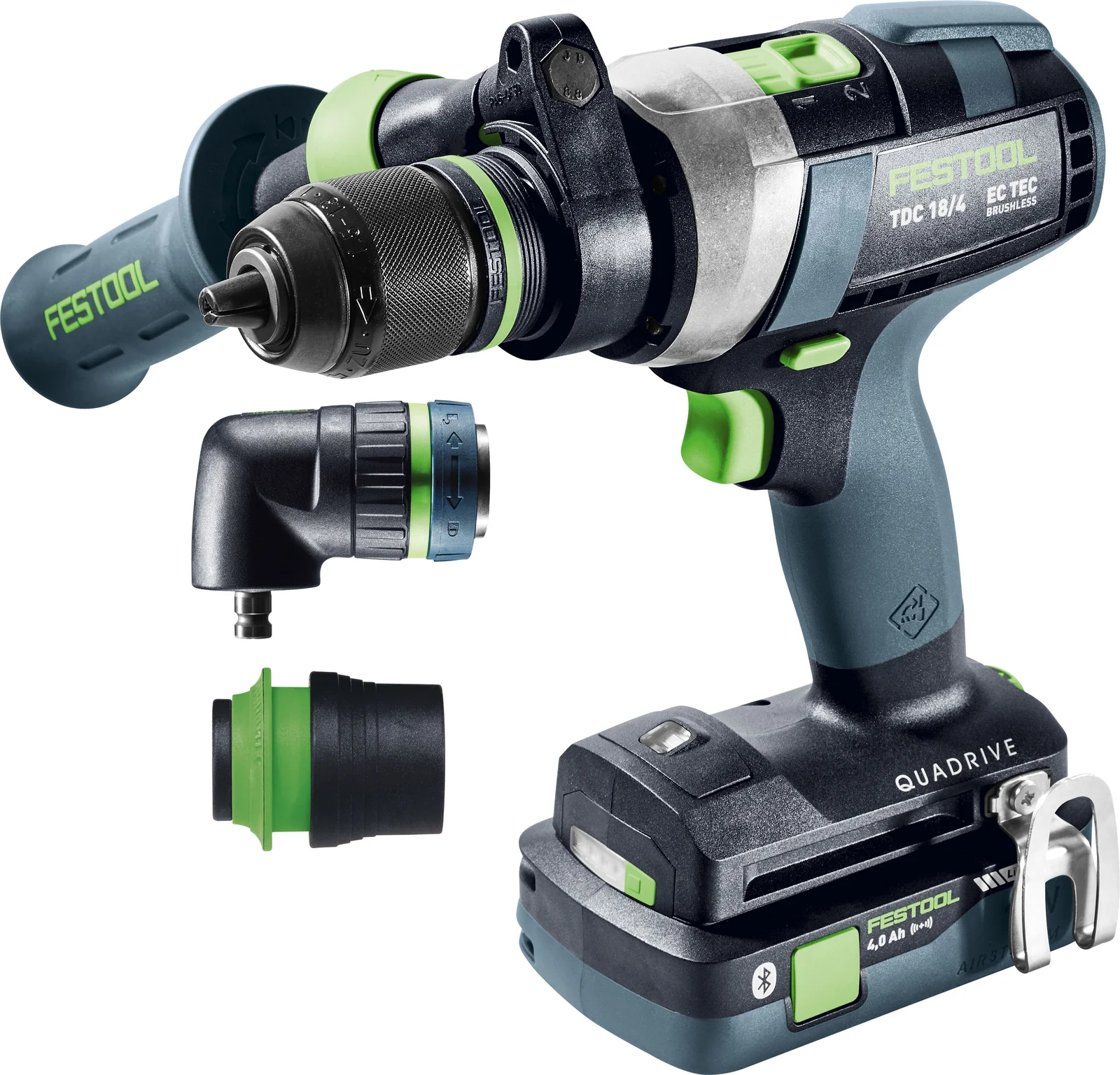 Festool Masini de gaurit si insurubat cu acumulatori QUADRIVE TDC 18/4 5,0/4,0 I-Set [1]
