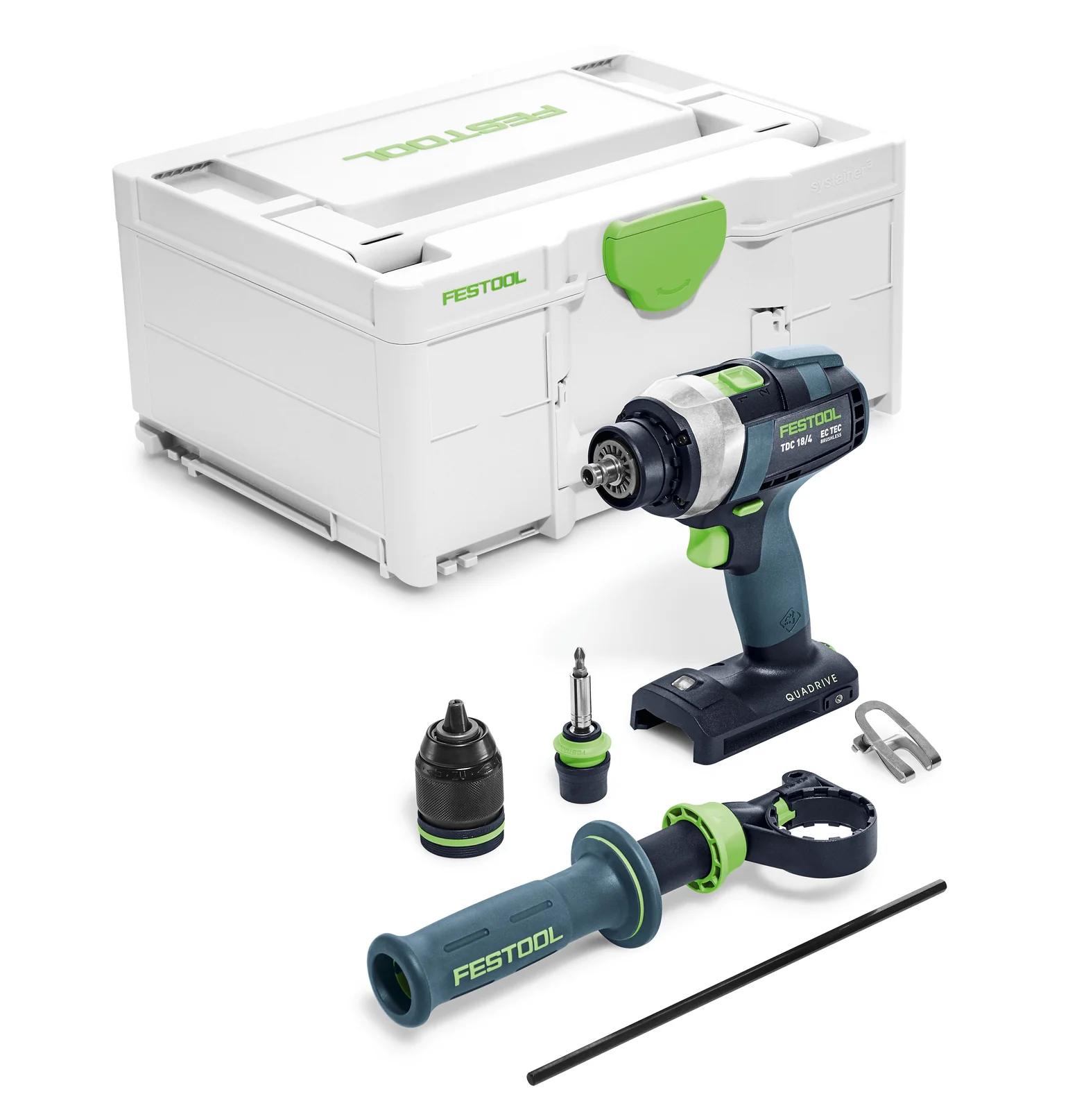 Festool Masini de gaurit si insurubat cu acumulatori QUADRIVE TDC 18/4-Basic