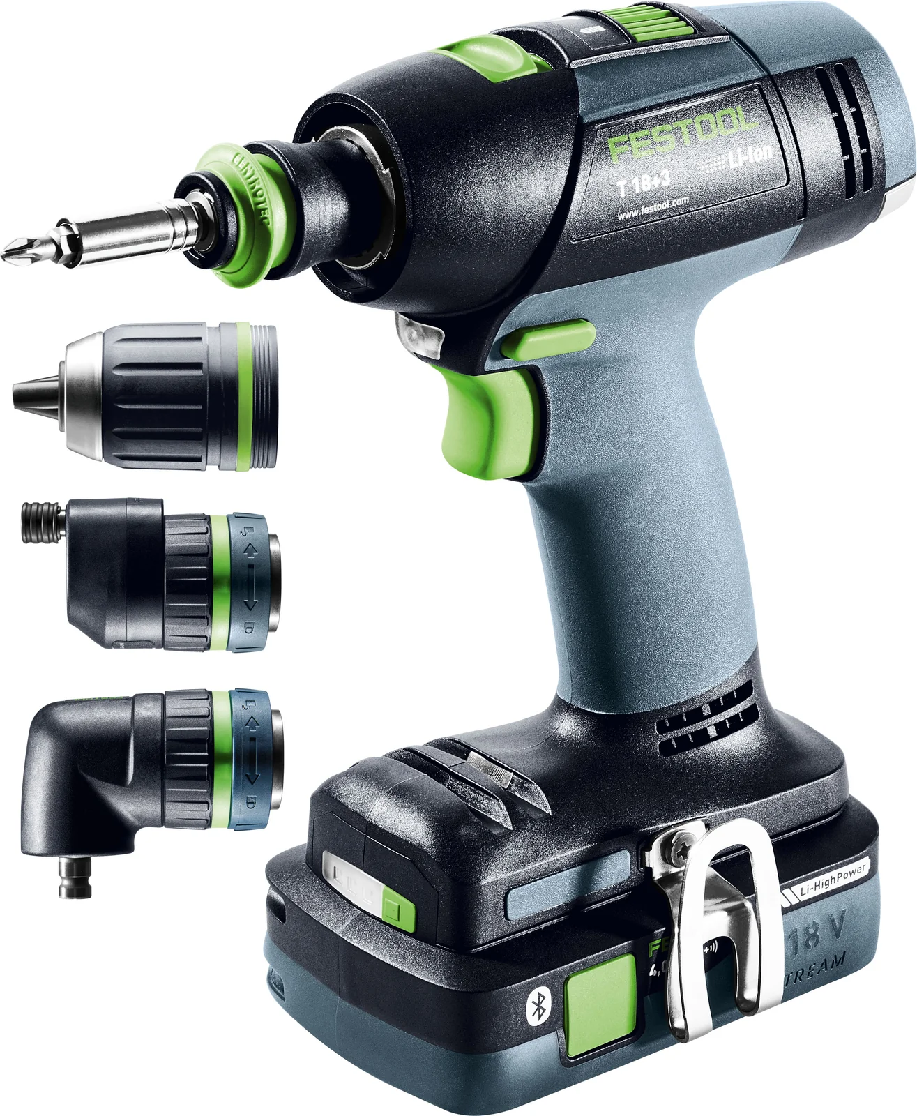 Festool Masini de gaurit si insurubat cu acumulatori T 18+3 HPC 4,0 I-Set [1]