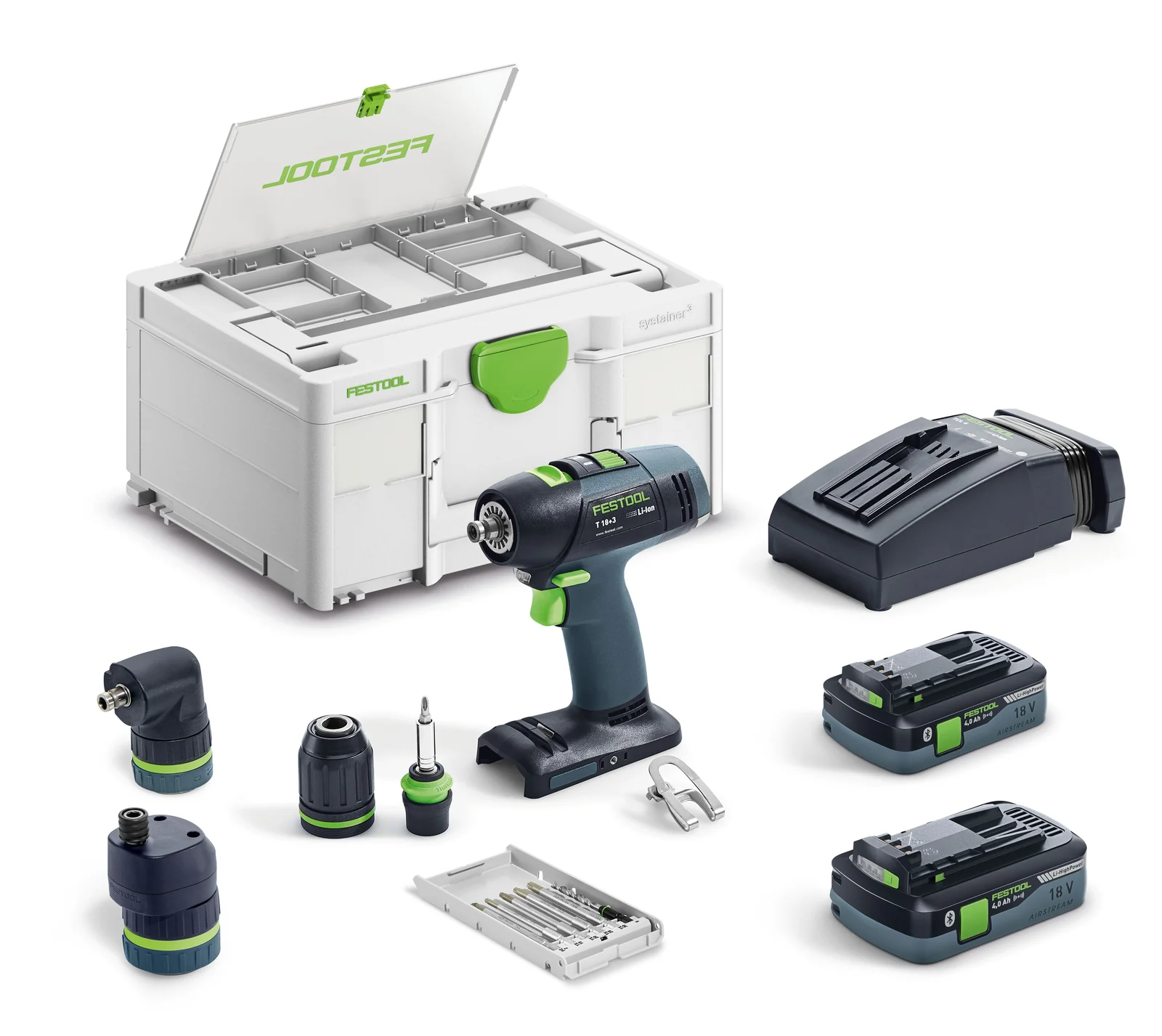 Festool Masini de gaurit si insurubat cu acumulatori T 18+3 HPC 4,0 I-Set