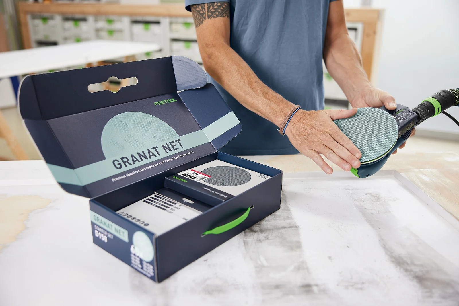 Festool Material abraziv reticular Granat Net D150 GR NET-Set [5]