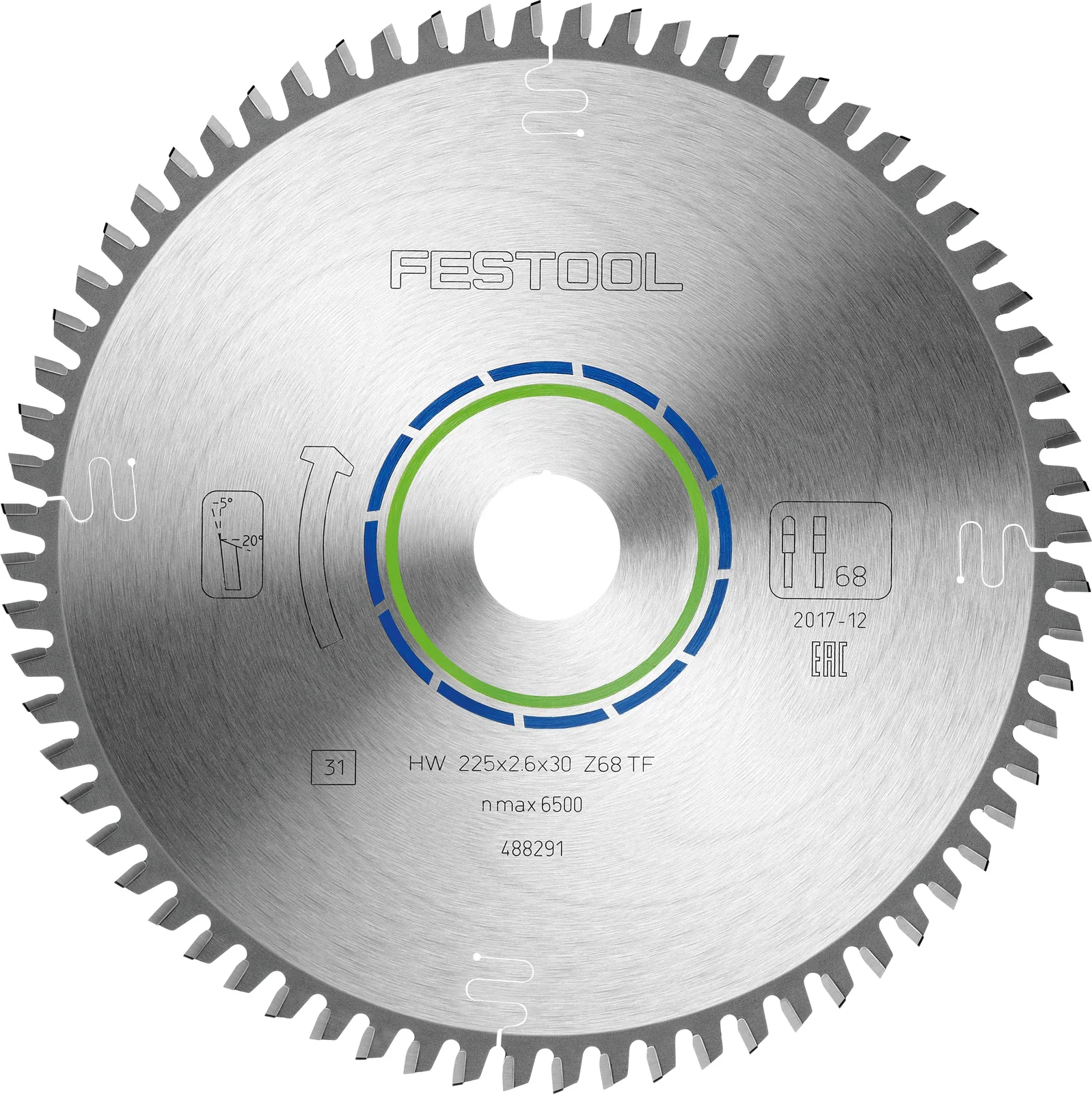 Festool Panza de ferastrau ALUMINIUM/PLASTICS HW 225x2,6x30 TF68 [1]