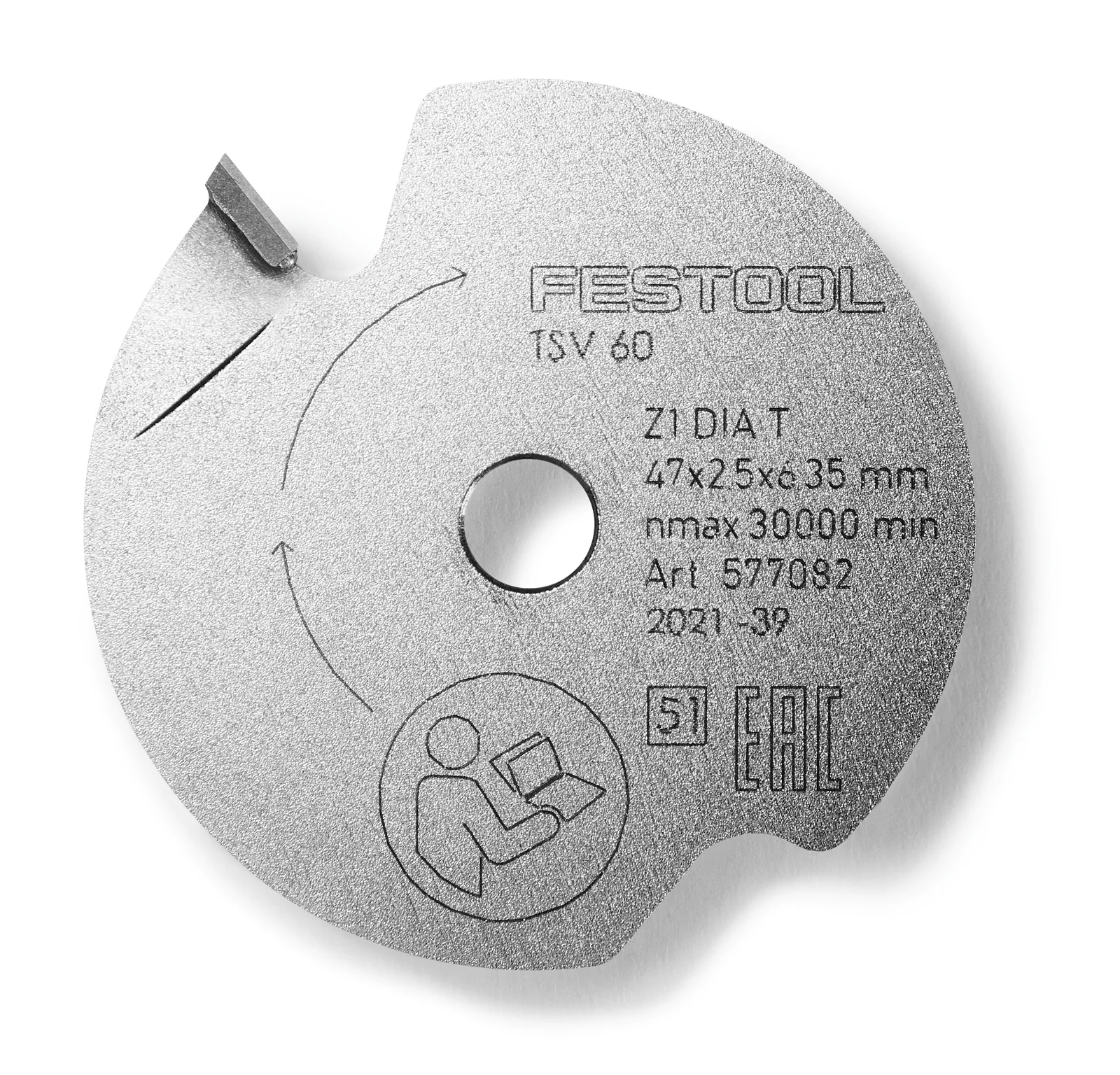 Festool Pânză de ferăstrău incizor UNIVERSAL DIA 47x2,5x6,35 T1 [3]