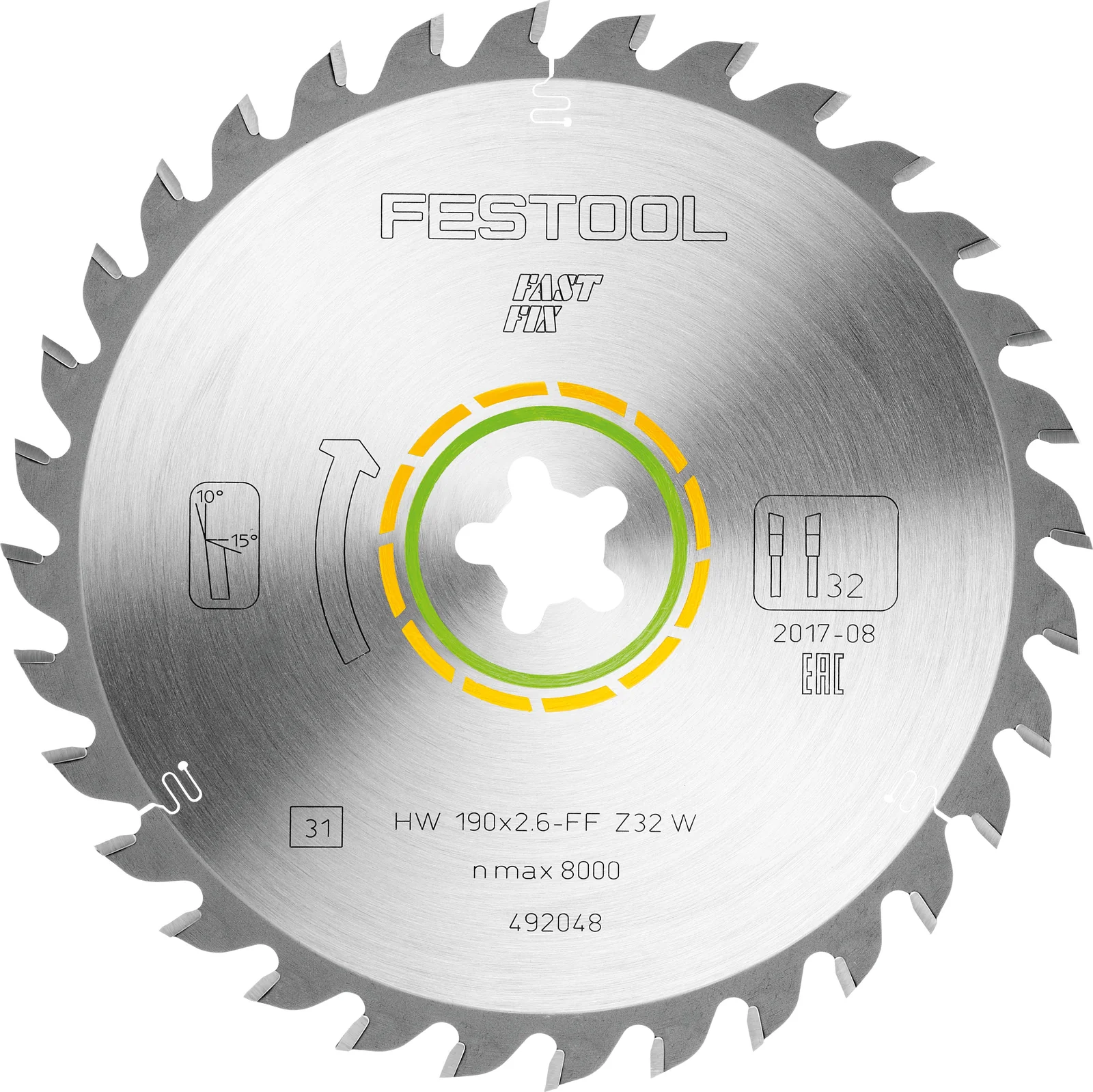 Festool Panza de ferastrau WOOD UNIVERSAL HW 190x2,6 FF W32 [1]