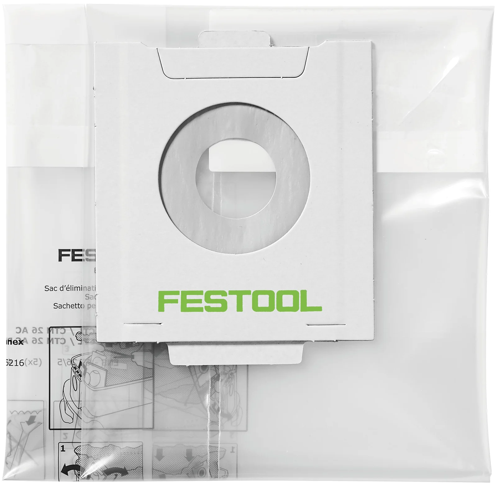 Festool Sac de reziduri, de unica folosinta ENS-CT 36 AC/5