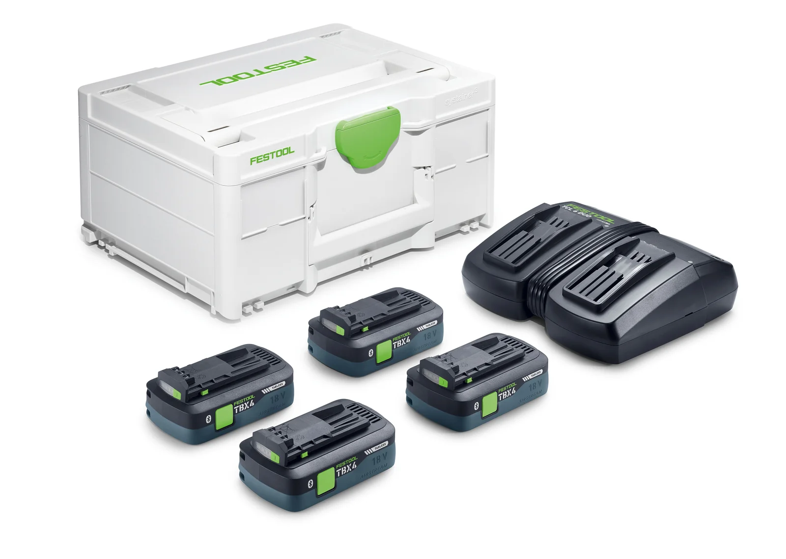Festool Set de energie SYS 18V 4xTBX4/TCL6DUO