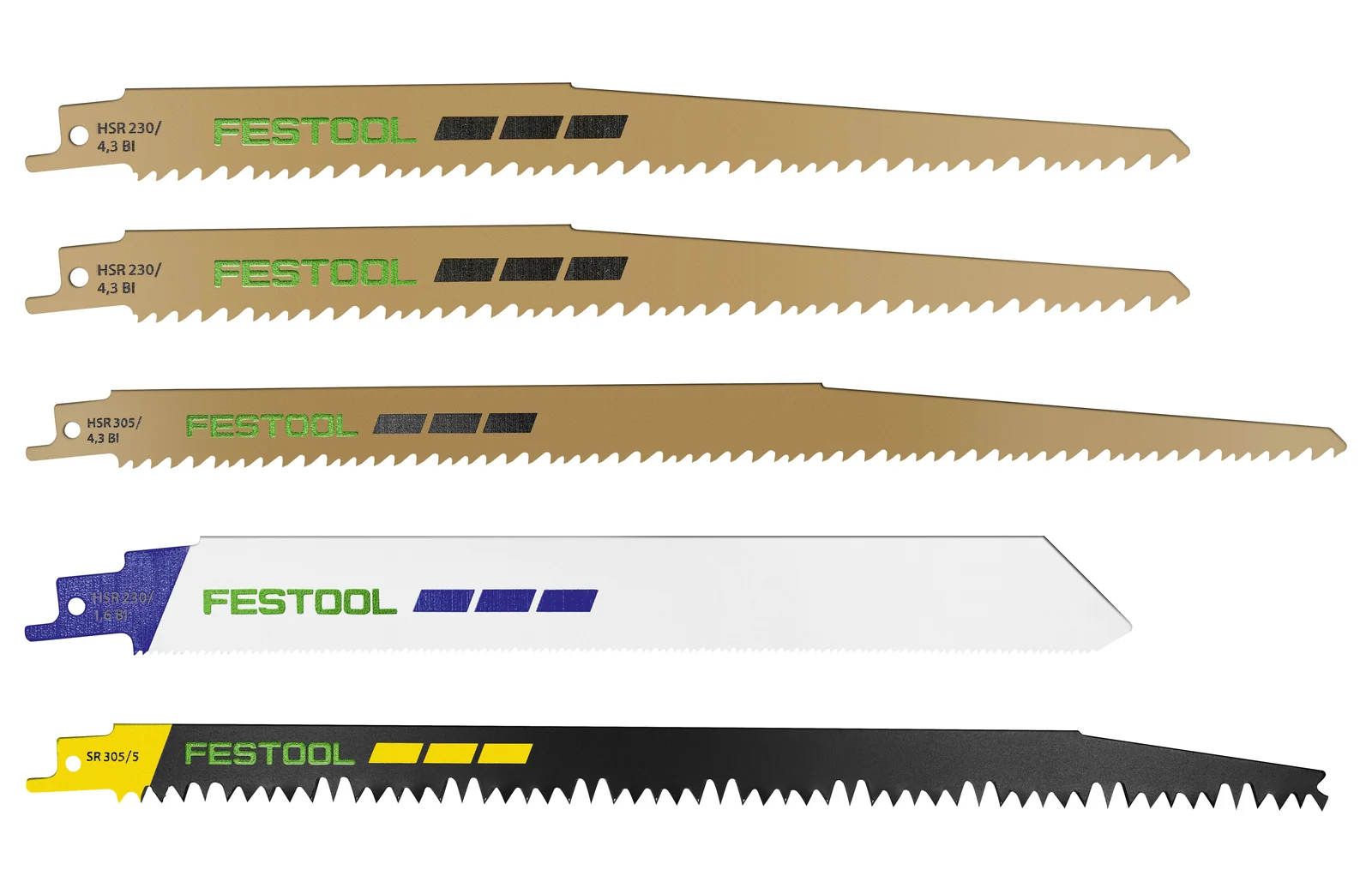 Panze ferastrau sabie - Festool Set de pânze de ferăstrău sabie RS-Sort/5