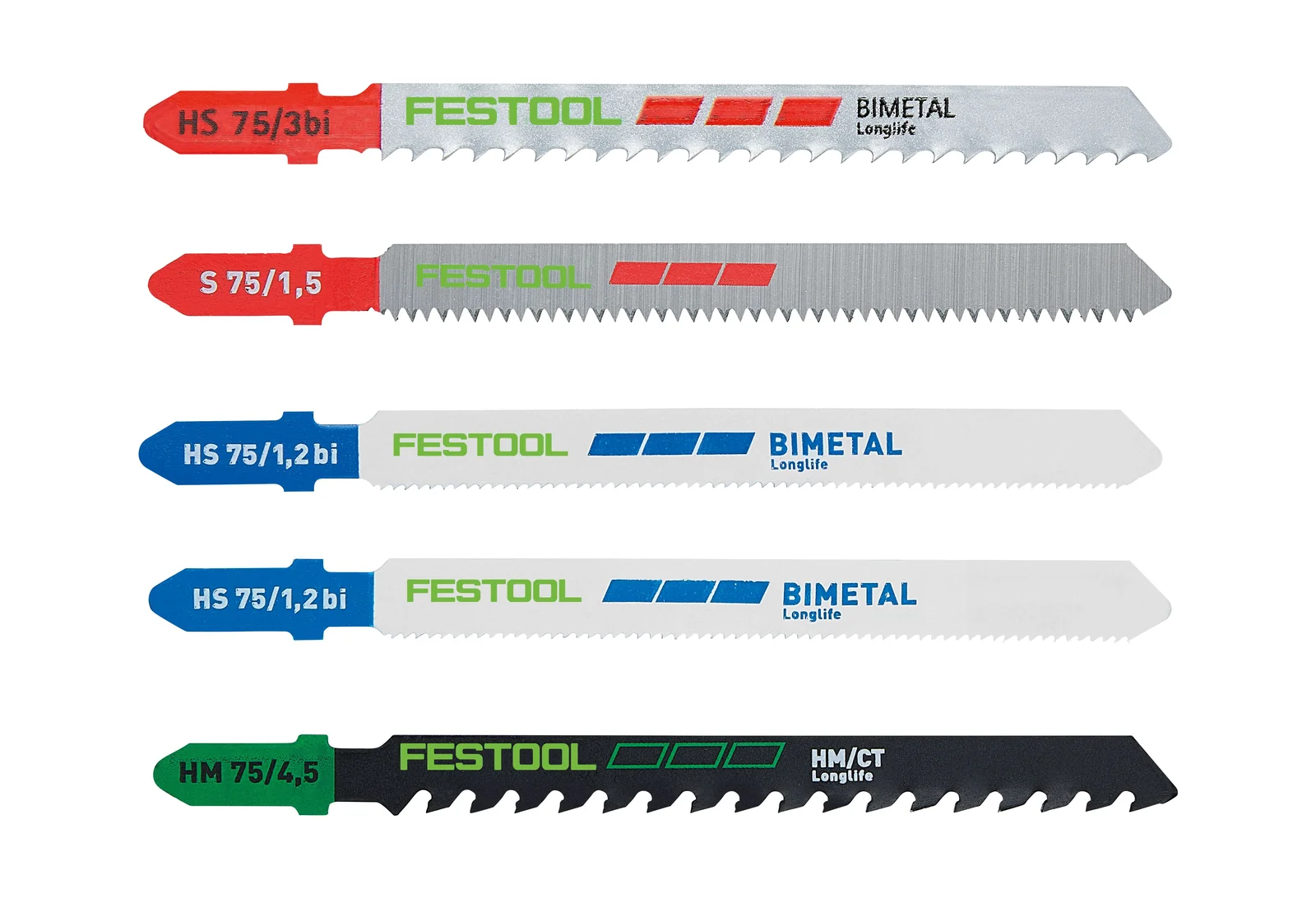 Festool Set de pânze de ferăstrău vertical STS-Sort/21 P/M/B