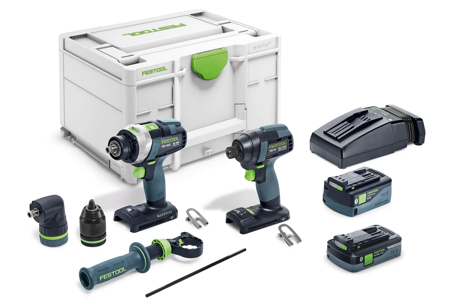 Festool Set maşină de înşurubat şi gaurit TID 18 5,0/4,0-Set TPC 18/4