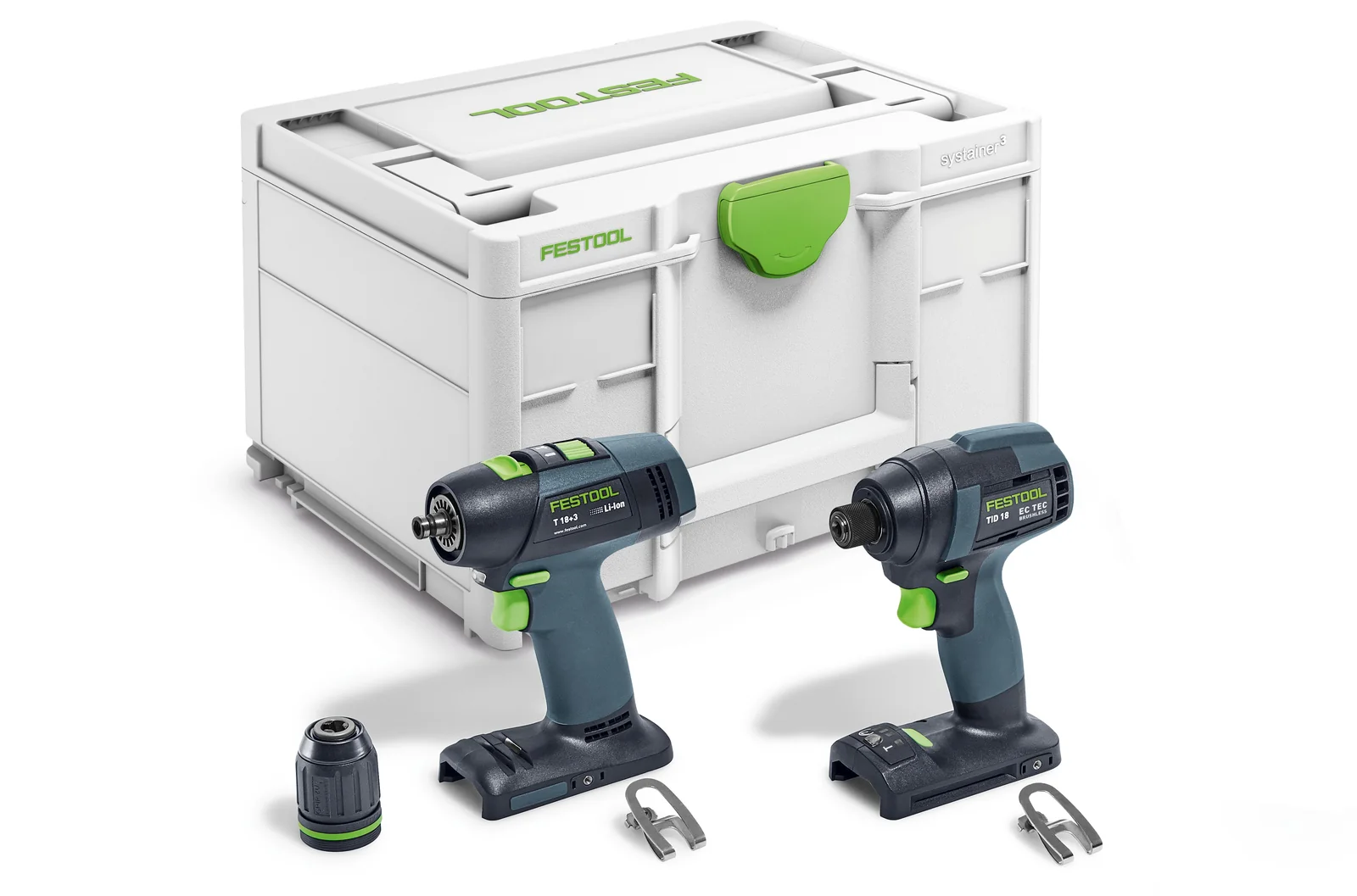 Festool Set maşină de înşurubat şi gaurit TID 18 Basic-Set T18