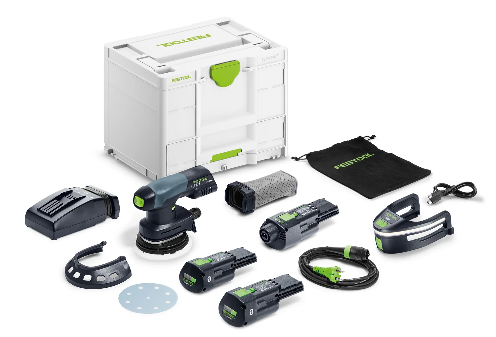 Festool Şlefuitor cu excentric cu acumulatori ETSC 125 3,0 I-Set