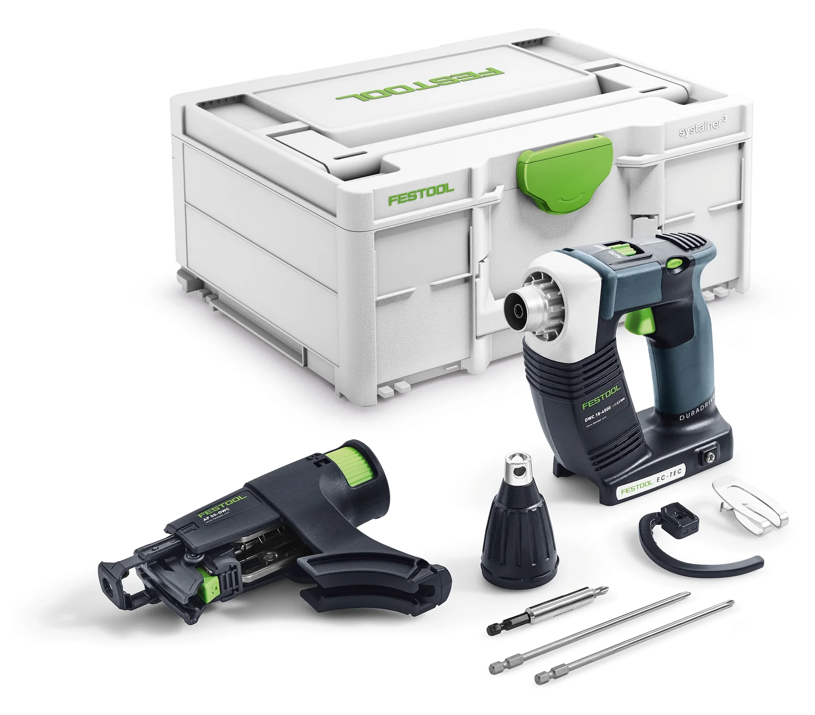 Masini insurubat cu banda (DWC) - Festool Surubelnita cu acumulator pentru constructii DURADRIVE DWC 18-4500 Basic