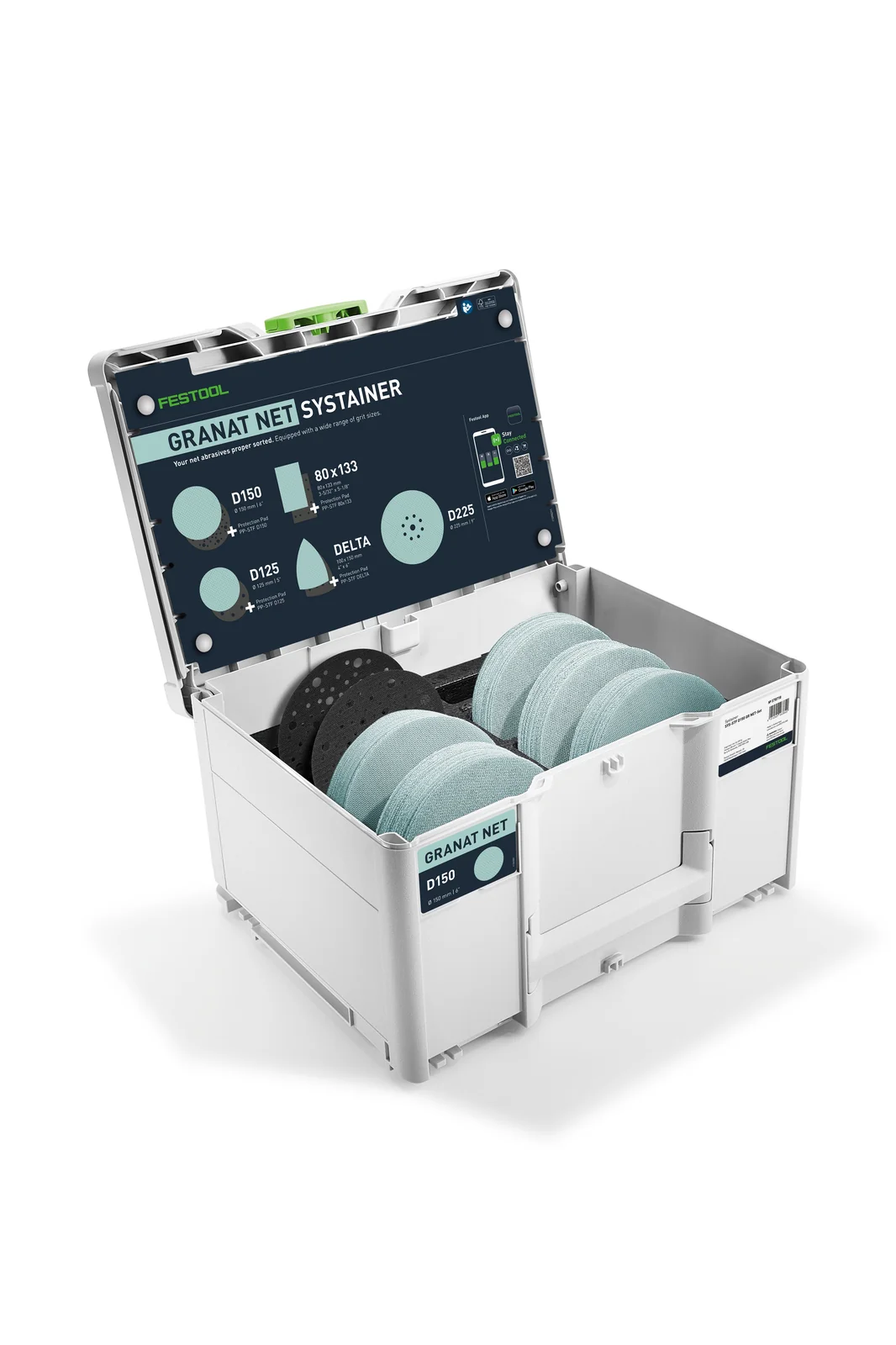 Festool - Festool Systainer³ pentru materiale abrazive Granat Net D150 GR NET SYS