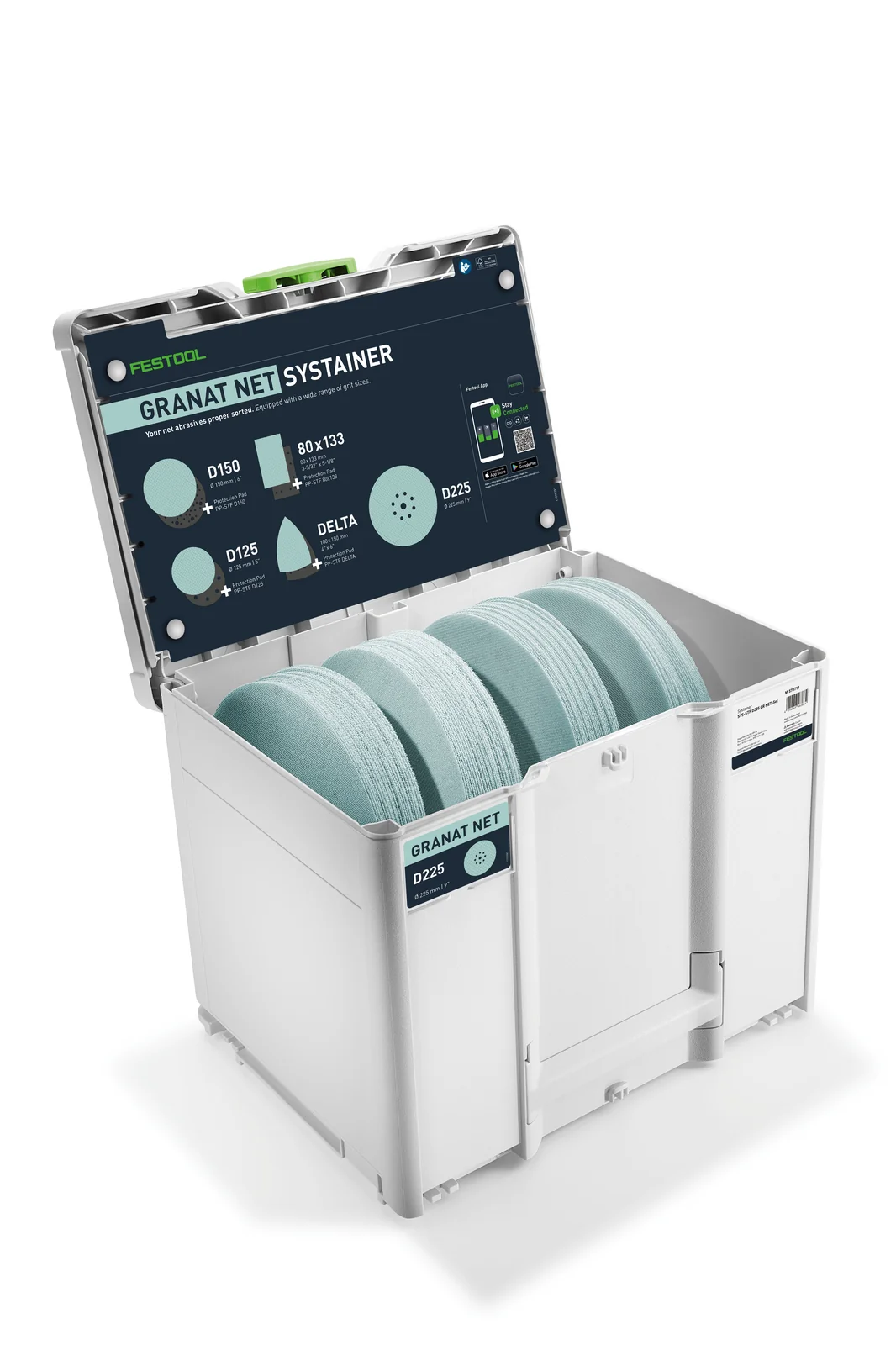 Festool Systainer³ pentru materiale abrazive Granat Net D225 GR NET SYS