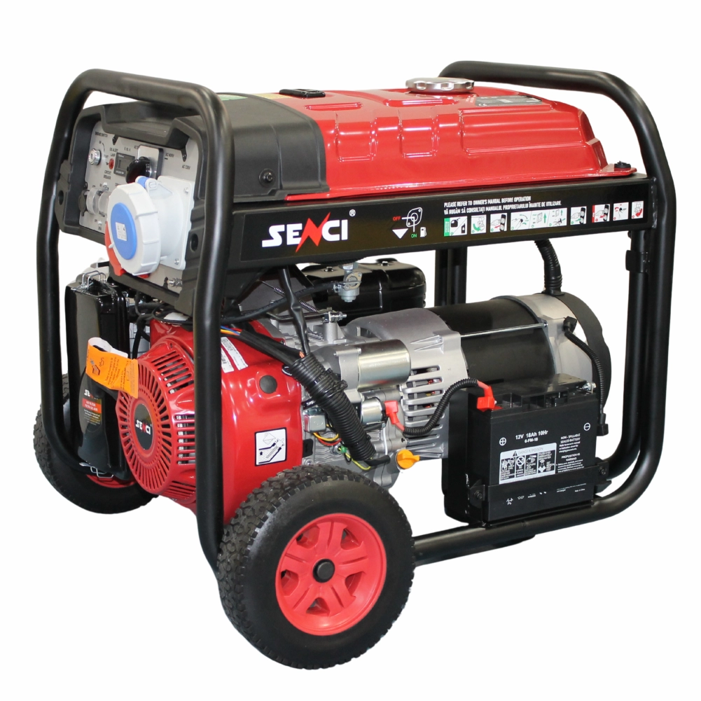 Generator de curent SENCI SC12000TEQ EVO P.max=9.5kW 230V/400V, roti si manere incluse [1]