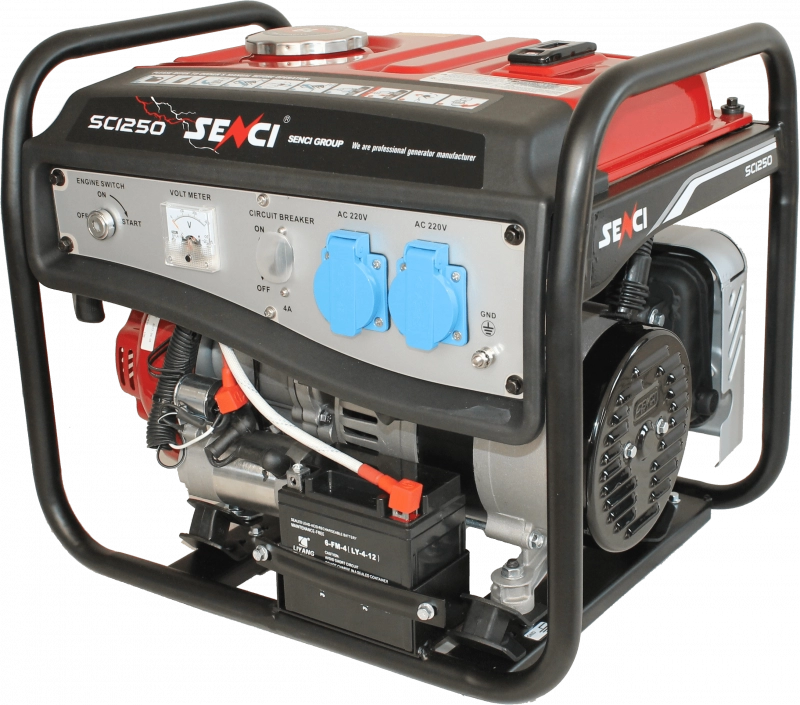Generatoare de curent open 230-380v - Generator de curent SENCI SC1250 LITE putere maxima 1,0 kW 230V