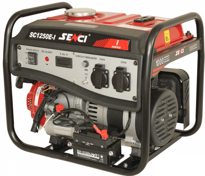 Generatoare de curent open 230-380v - Generator de curent SENCI SC1250E-LITE putere maxima 1,0 kW 230V pornire electrica