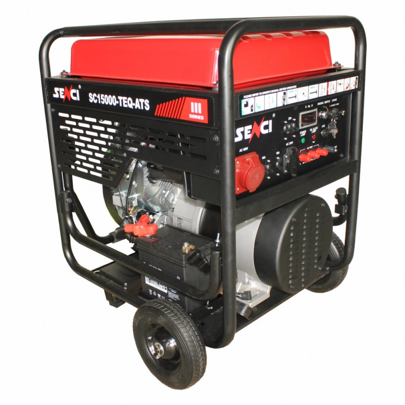 Generatoare de curent open 230-380v - Generator de curent SENCI SC15000TE EVO-ATS putere maxima 13 kW/400V 4 KW/230V ATS inclus DE