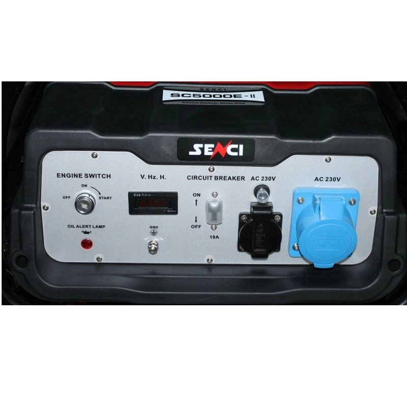 Generator de curent SENCI SC5000E TOP putere maxima 4,5 kW 230V pornire electrica si roti [1]