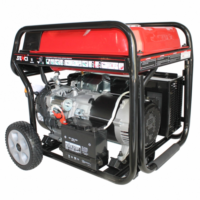 Generator de curent SENCI SC6000E TOP putere maxima 5,5 kW 230V pornire electrica si roti [2]