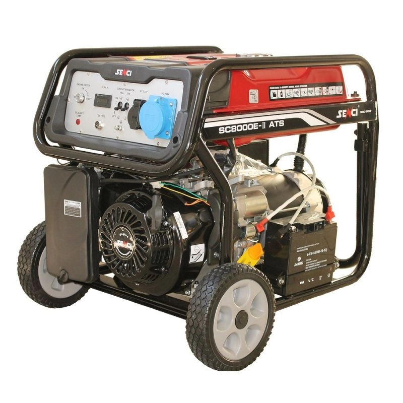 Generator de curent SENCI SC8000-ATS TOP putere maxima 7 kW 230V pornire electrica ATS inclus [2]
