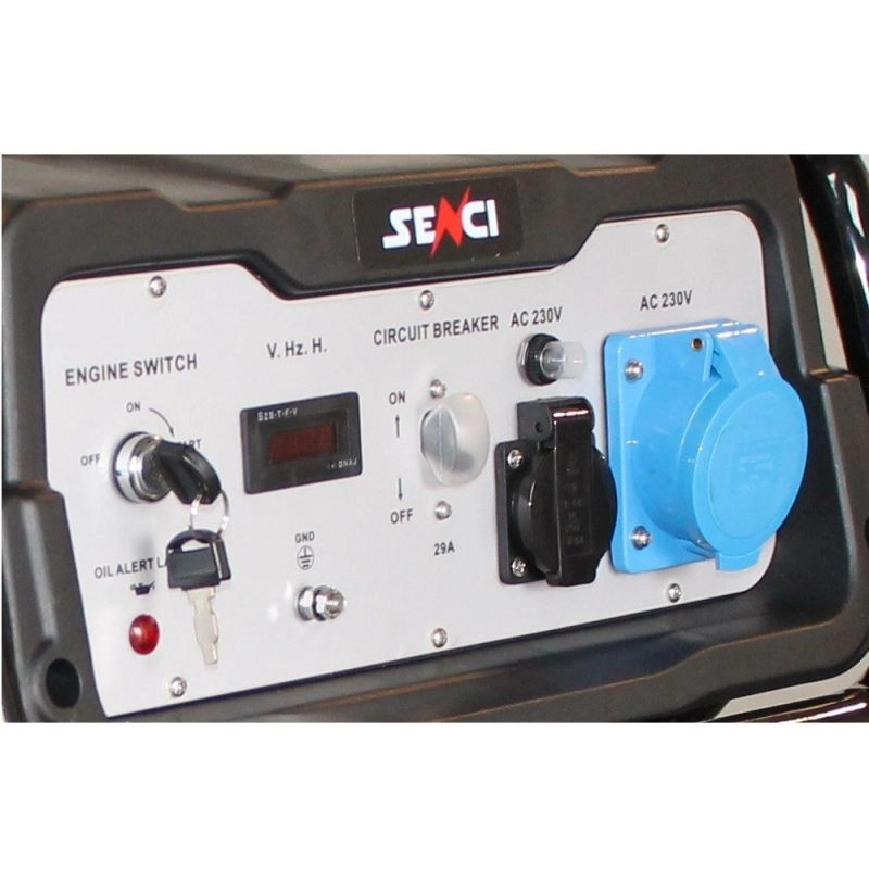 Generator de curent SENCI SC8000E TOP putere maxima 7,0 kW 230V pornire electrica si roti [5]