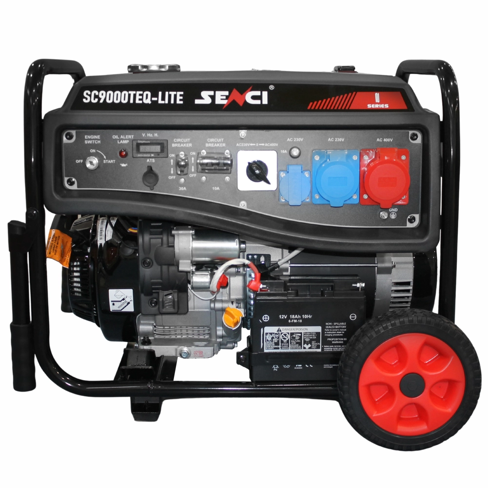 Generator de curent SENCI SC9000TEQ LITE P.max7.5kW 230V/400V, roti si manere incluse [2]