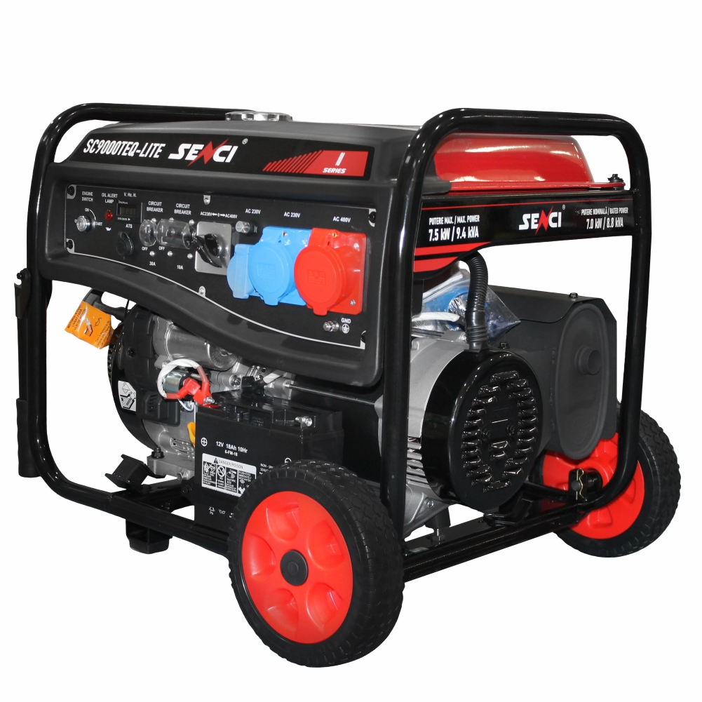 Generator de curent SENCI SC9000TEQ LITE P.max7.5kW 230V/400V, roti si manere incluse [1]