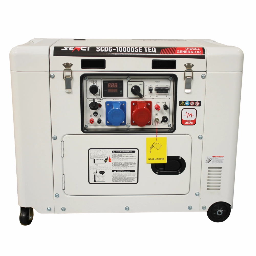 Generatoare de curent insonorizate <100kw - Generator insonorizat diesel SENCI SCDG-10000SE TEQ Pmax 9.4kVA 230V/400V pregatire ATS inclusa