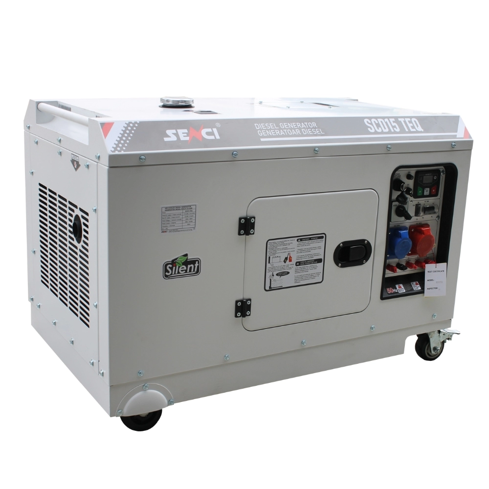 Generatoare de curent insonorizate <100kw - Generator insonorizat Senci SCD15 TEQ putere max 15kVA 230V/400V, Diesel, fara ATS