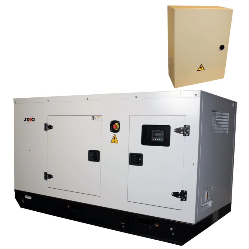 Generatoare de curent insonorizate <100kw - Generator insonorizat SENCI SCDE34i-YS putere maxima 34 kVA 400V ATS inclus