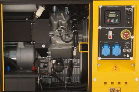 Generatoare electrice - Generator insonorizat Stager YDE15000T, 12kVA, 48A, monofazat, diesel, 3000rpm