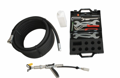 Piese masini de tencuit - Kit vopsire Bisonte pentru PCS-HP15/PCS-MS100, fara cablu electric pentru comanda, 5 duze incluse