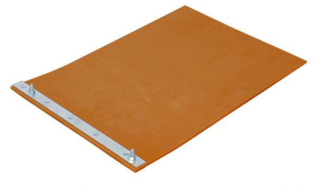 Utilaje pentru constructii  - Masalta Placa din cauciuc pentru MS90, 525x505x8mm