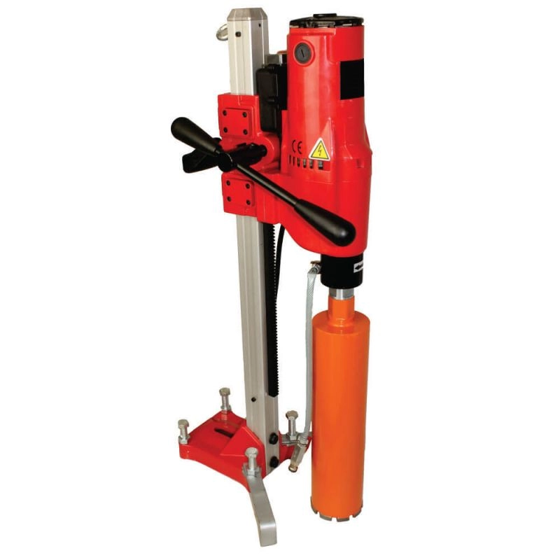 Masini de carotat - Masina de carotat BISONTE EC1500 230V 1500 W Ø maxim pentru carotare beton 80 mm, suport inclus