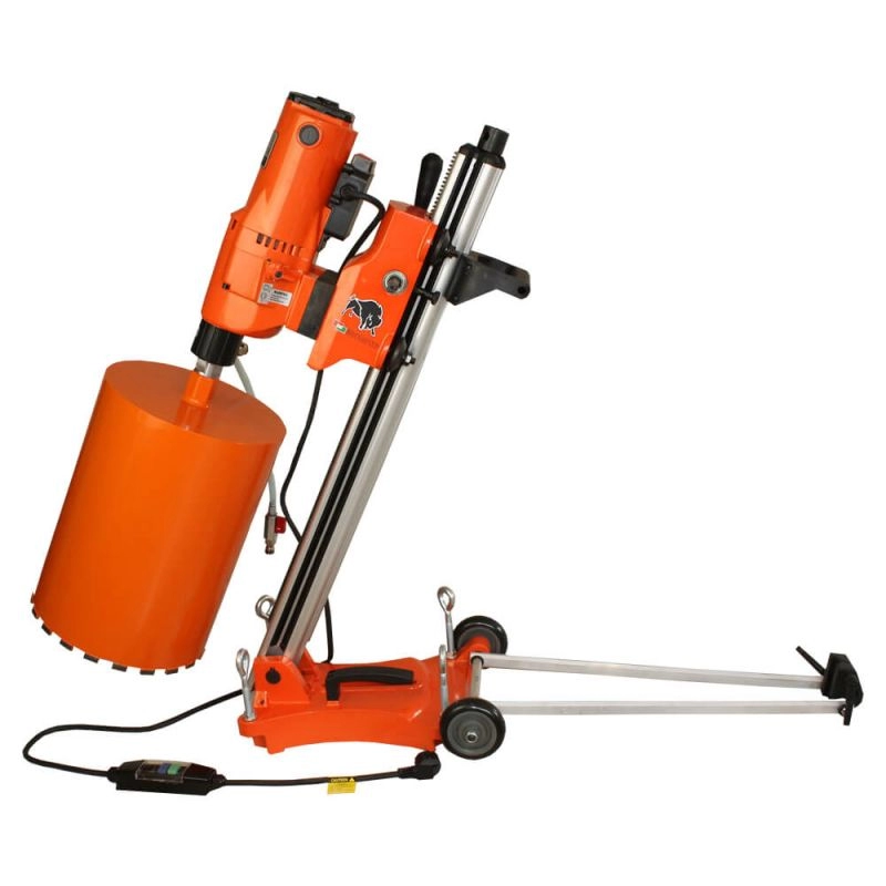 Masina de carotat BISONTE EC2800 230V 2800 W Ø maxim pentru carotare beton 255 mm, suport inclus [1]