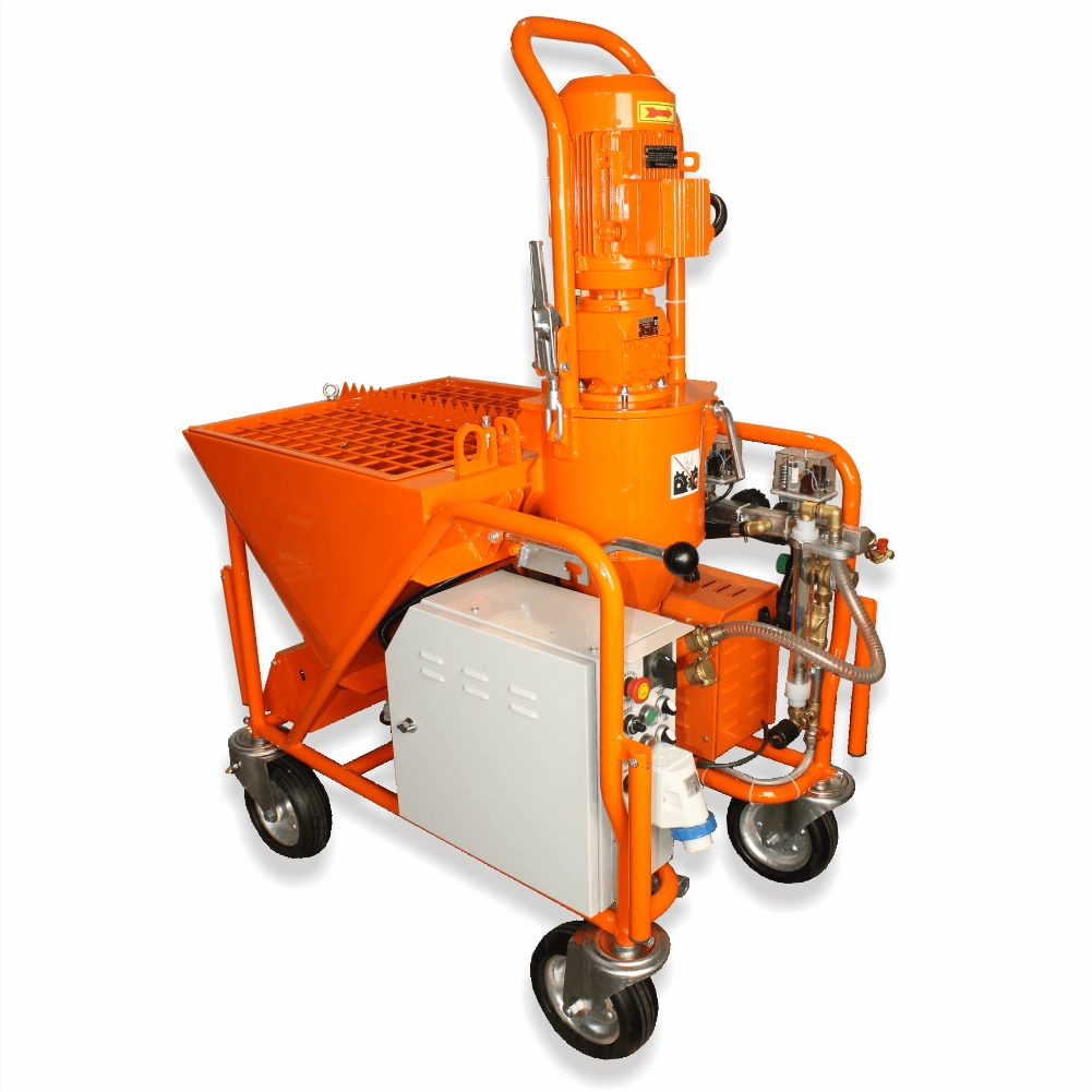 Masina de tencuit Bisonte PCS-K35 220V debit 5-20 l/min materiale preamestecate [4]
