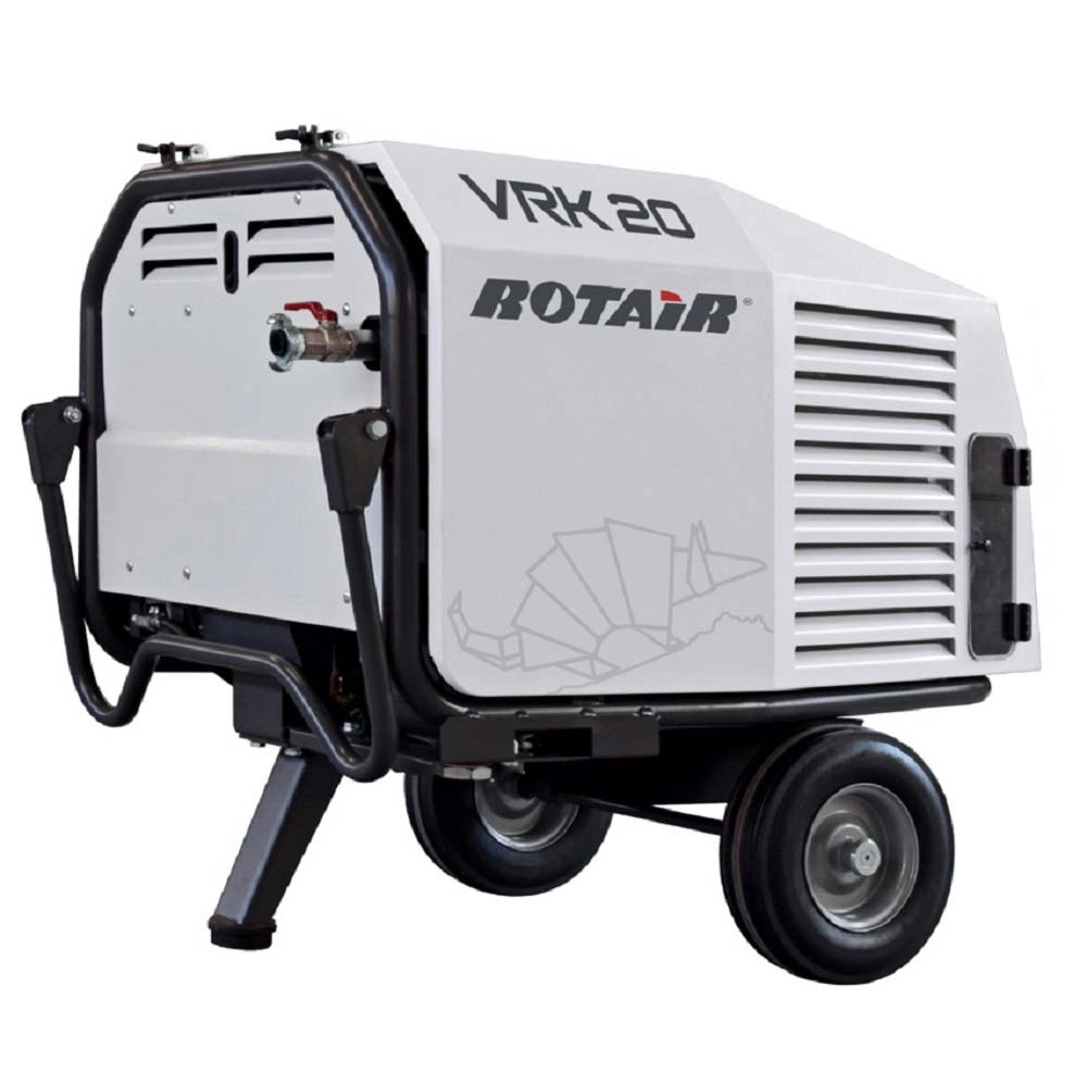 Motocompresoare - Motocompresor ROTAIR VRK 20 AE presiune 6 bar debit 1900 l/min motor Honda GX 690 22.5 cp