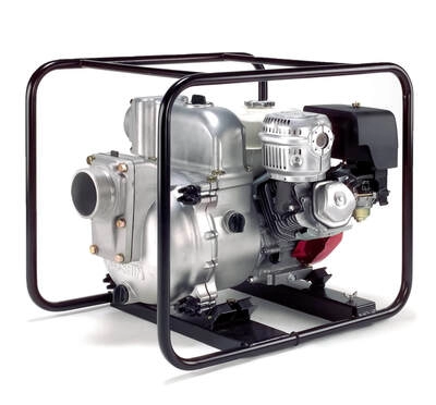 Motopompe de apa - Motopompa ape foarte murdare KOSHIN KTH-100X-BAF motor Honda GX340 Ø100 mm debit 99 mc/h