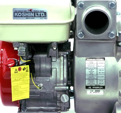Motopompa ape foarte murdare KOSHIN KTH-80X-BAB motor Honda GX240 Ø 80 mm debit 80 mc/h [5]