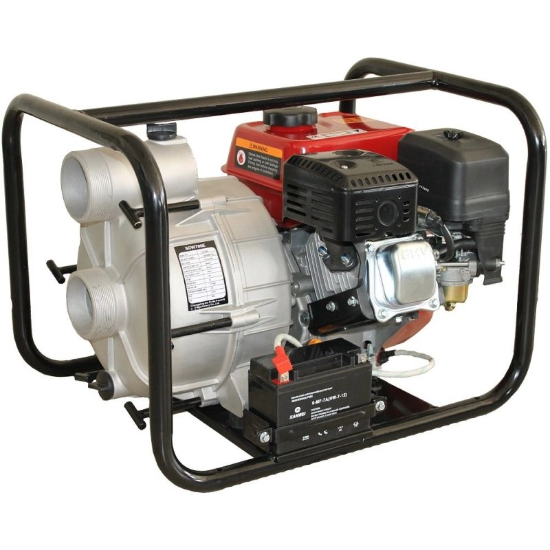 Motopompe de apa - Motopompa ape murdare SENCI SCWT-80E diametru 3″ debit 58 mc/h pornire electrica
